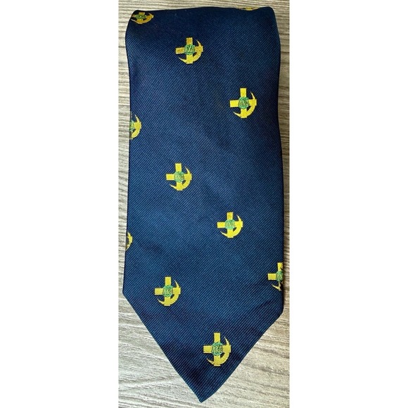 Wembley Other - Vintage Wembley Lambda Chi Alpha Tie Greek Fraternity Navy Gold Green
